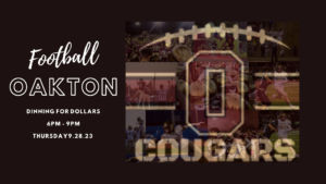 Oakton Football Team - Dining for Dollars 
